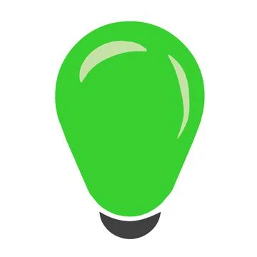 Bulb idea light future energy green bulb Stock Illustration