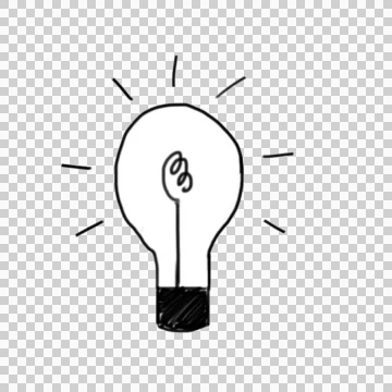 Bulb Idea line drawing illustration animation with transparent background Stock Footage 42579466
