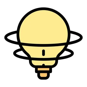Bulb integrity icon vector flat Stock Illustration