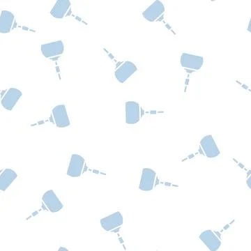 Bulb lamp ceiling glyph vector seamless pattern Stock Illustration