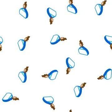 Bulb lamp ceiling isometric icon seamless pattern Stock Illustration