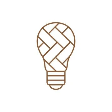 Bulb lamp polygon lines logo design vector graphic symbol icon sign illustr.. Stock Illustration
