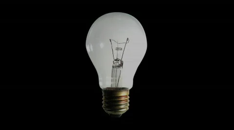 Bulb light blinking Stock Footage 298424