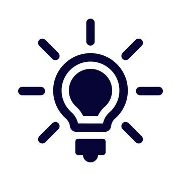 Bulb, light bulb, idea, creative modern idea icon Stock Illustration