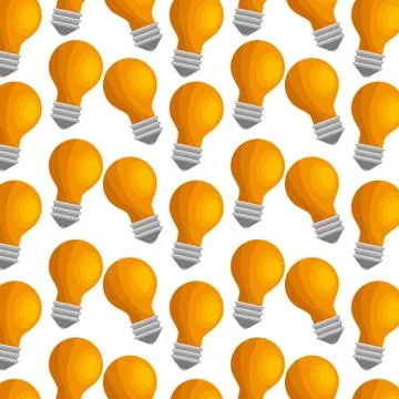 Bulb light education pattern icon Stock Illustration