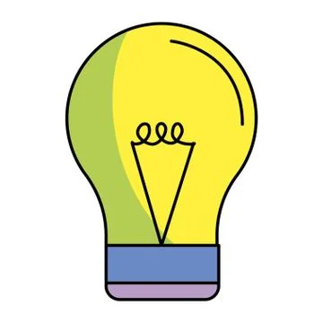 Bulb light icon Illustrazione stock