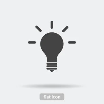 Bulb light icon, Vector is type EPS10 Stock Illustration