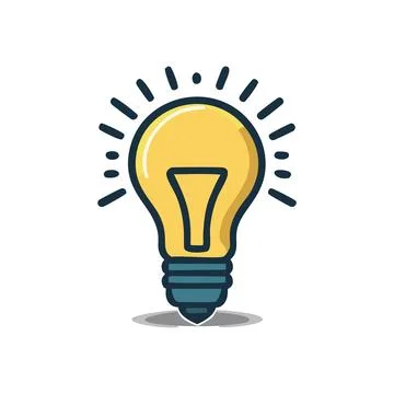 Bulb light idea icon, vector illustration Stock-Illustration