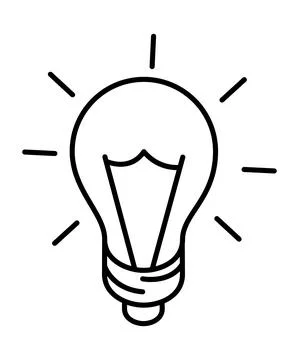 Bulb light idea Illustrazione stock