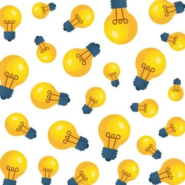 Bulb light idea pattern background イラスト素材