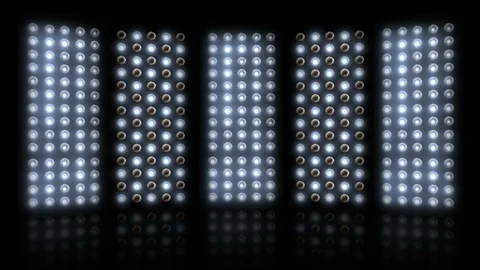 Bulb light stage 4K LOOP_colorless Stock Footage 122924555