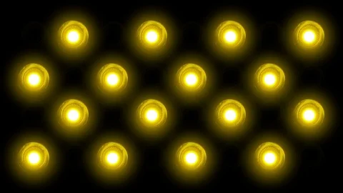 Bulb light stage 4K LOOP_RED_yellow Stock Footage 123778220