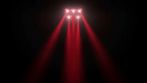 Bulb light stage 4K red Stock Footage 122195707