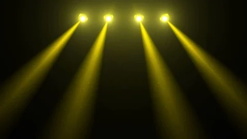 Bulb light stage 4K yellow Stock Footage 122217029