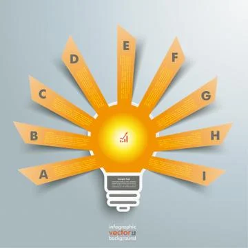 Bulb lightning cutting banners 9 silver background Stock Illustration