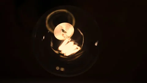 The bulb lights up Stock Footage 223921459