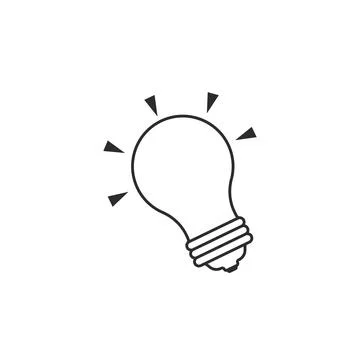 Bulb line icon vector  illustration design Stock Illustration