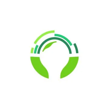 Bulb Logo Design Template Stock Illustration