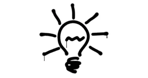 Bulb message sign spray painted isolated Stock Footage 234396444