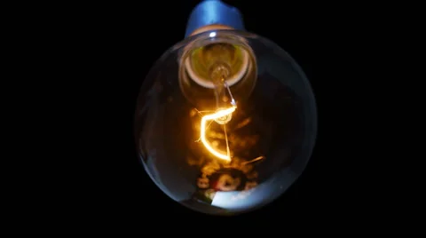 Bulb moves on a wire (naturally) Stock Footage 43739605