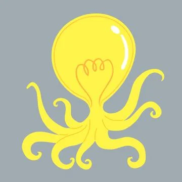 Bulb Octopus Stock Illustration