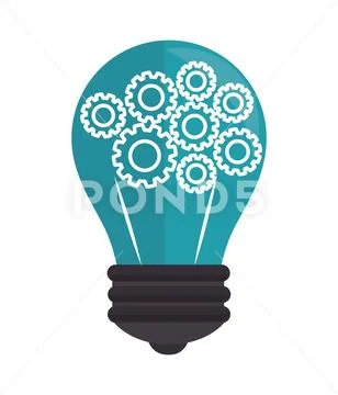 Bulb or big ideas Stock Illustration