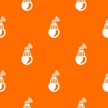 Bulb pattern vector orange イラスト素材