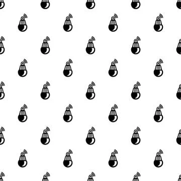 Bulb pattern vector seamless Illustrazione stock