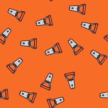 Bulb planter garden tool vector seamless pattern Stock Illustration