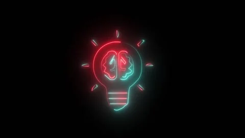 Bulb red and cyan 스톡 동영상 331502987