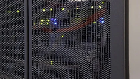 Bulb of the server in modern data center Stock-Footage 71006591