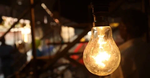 Bulb in the shed Video stock 74300480