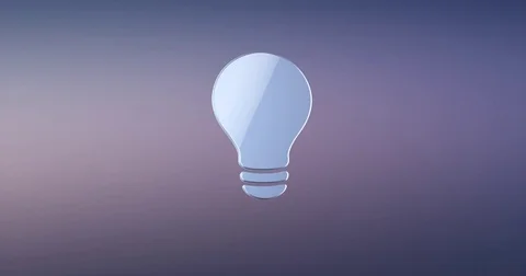 Bulb Silver 3d Icon Stock Footage 69804843