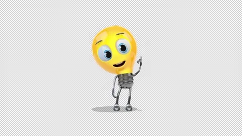 Bulb Standing and have idea 库存影片 163330838