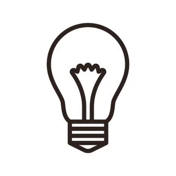 Bulb symbol Stock Illustration