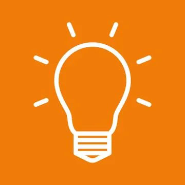 Bulb symbol Stock Illustration