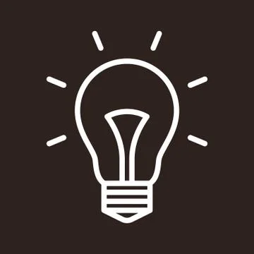 Bulb symbol Stock Illustration