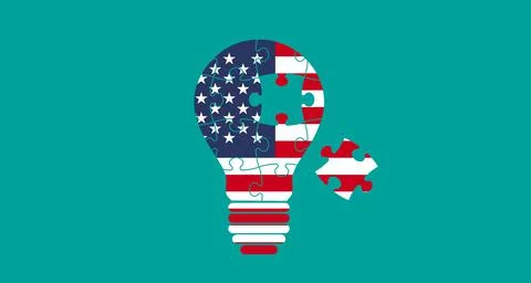 Bulb usa Stock Illustration
