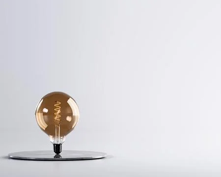 Bulb with white background 3d render Stock Illustration