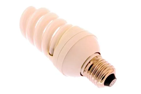 Bulb on a white background Foto stock