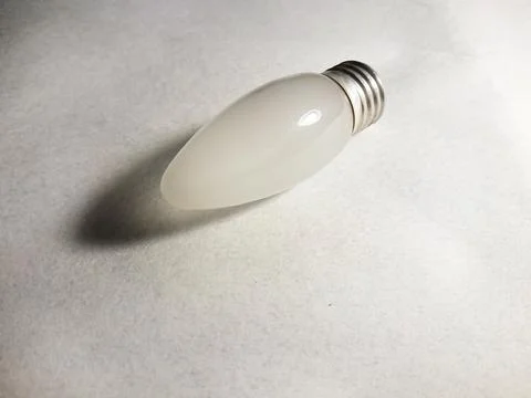 A bulb on white background Stock Photos
