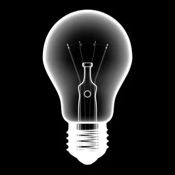 Bulb x ray Illustrazione stock
