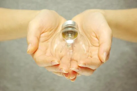 Bulbin hands Stock-Fotos