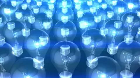 Bulbs 4K 3D Animation  Stock Footage 47132353