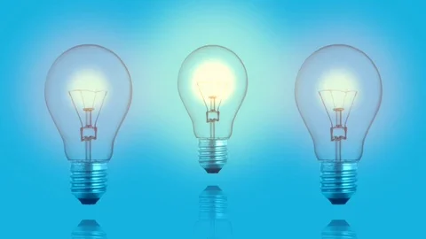 Bulbs graphics Stock Footage 127216328