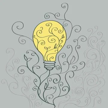 Bulbs - vine pattern Illustrazione stock