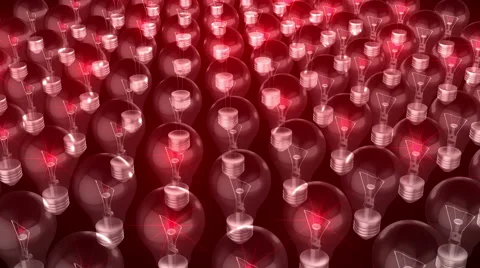 Bulbs Visuals Animation 3D Stock Footage 47130601