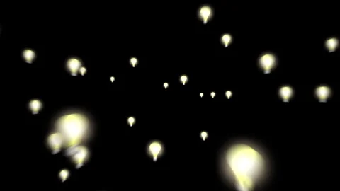 Bulbs zoom in on dark background Stock Footage 330719638