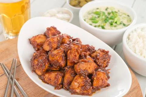 Buldak / Fire Chicken Stock Photos