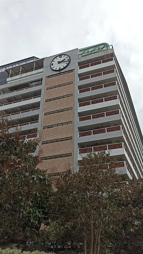 Bulding With a Big Clock Vidéo 232982055